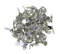 100 Pieces Clip-on Earring Converter with Open Loop DIY Earrings Platinum