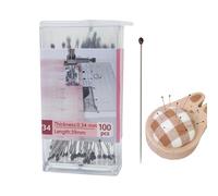 100 Pieces Creative Tool Pins Easy Grip with Pearl Heads | Straight Pins | for Dressmakers, Jewellery, Decoration, Craft Projects, Men, Women, Boys and Men