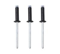 100 Pieces Dome Head Expansion Rivets, 3.2mm 4mm 5mm Pop Rivets, Aluminum Cap Carbon Steel Core Blind Rivets for Bumper, Nameplate, License Plates, Gift Boxes, Furniture(5X30mm)