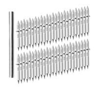 100 Pieces Double Headed Skirting Nails, Invisible Double Headed Nails, Security No Trace Skirting Board Screws, With 1 Sleeve Tool For Skirtings Boards And Veneer Wood Furniture