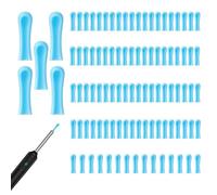 100 Pieces Ear Cleaner Replacement Tips Silicone Ear Spoon Replacement Tip Visible Ear Pick Silicone Earmuffs Reusable Pick Ear Wax Removal Tips Kit for Ear Camera Family Adults Ear Health Care