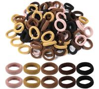 100 Pieces Elastic Hair Ties Cotton Toddler No Wrinkle Baby Hair Ties Ponytail Holder for Girls Kids Toddlers Infants