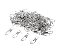100 Pieces Fishing Interlock Snap Safety Snap Fishing Swivels Snap 2.5x0.7 cm