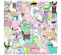 100 Pieces Funny Llama Stickers for Water Bottles Laptop Hydroflasks Cute Animal Alpaca Decals for Boys Girl Teens,Mexican Camel Theme Party Gift Skateboards,Luggages,Laptops,Suitcase
