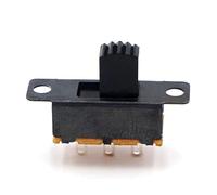 100 pieces G4 toggle power switch 2 positions 3PIN DPDT 2P2D handle height 4MM pitch 4.0MM PCB panel mounting slide switch