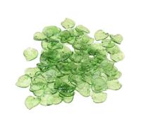 100 Pieces Green Leaf Bead Charms with Hole Jewelry Making, Acrylic Transparent Leaf Pendants Charm for Earring Necklace Bracelet Jewelry Making and Craft