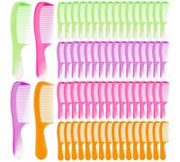 100 Pieces Hair Combs Bulk, Colorful Disposable Hair Comb Set, Individually Wrapped Combs for Kids Women Men, Hotel Shelter Nursing Home Homeless Charity Supplies