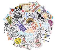 100 Pieces Inspirational Quote Stickers, Motivational Words Stickers, Aesthetic Positive Decal Stickers, Waterproof Water Bottle Laptop Scrapbooking Journal Stickers for Teens Students Adults
