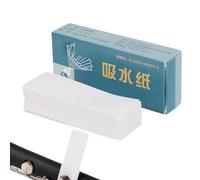 100 Pieces Instrument Mouthpiece Cleaning Pad, Absorbent Saxophone Paper, Drying Absorbent Cleaning Papers for Saxophone Flute and Clarinet, Absorbent Paper Cleaning Accessories for Flute