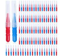 100 Pieces Interdental Brush, Toothpick Tooth Flossing Head Oral Dental Hygiene Brush Dental Brush Flosser for Cleaner Dental Floss Stick Tooth Cleaning Tool