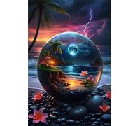 100 Pieces Jigsaw Puzzles For Adults Educational Game Challenge Toy Gifts 100 piece puzzles for adults Family Activity Game Puzzle Crystal Ball Landscape