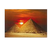100 Pieces Jigsaw Puzzles for Adults Kids, Pyramids Egypt Jigsaw Puzzle Educational Games Home Decoration 45,5x35,5CM