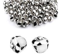 100 Pieces Jingle Bells,TopE 25mm Metal Jingle Bells for DIY Crafts,Christmas,Party,Weeding Deco (Silver, 25mm)