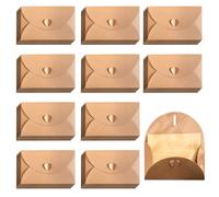 100 Pieces Kraft Paper Envelopes, Love Envelope Bags, Solid Color Card Storage for Greeting Cards, Creative Invitations