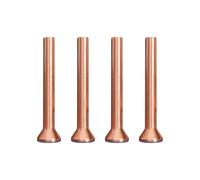 100 Pieces M3 Solid Rivets, Copper Flat Head Hammer Rivets, Countersunk Rivets for Metal, Wood, DIY, Repair, Signage, Nameplate, Bookbinding, Luggage(M3X12mm)