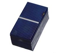 100 Pieces Mini Solar Panel Cells 52mm x 26mm 0.5V Polycrystalline Silicon for Solar Powered Models Toys Displays String Lights DIY Projects Outdoor Use