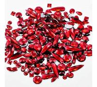 100 Pieces Mixed Shape Sew On Acrylic Rhinestones Assorted Sizes Crystal Sewing Rhinestones for Wedding Dress B2862-Siam
