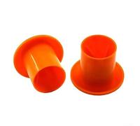 100 Pieces Mushroom for Construction Sites Made from For Durable Plastic to Protect Exposed and Improve For Safety Compliance