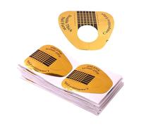 100 Pieces Nails Form Papers Practical Adhesive Manicure Training Supplies Stylish Nails Art Creation In Any Occasion Hard Adhesive Nail Forms