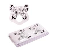 100 Pieces Nails Form Papers Practical Adhesive Manicure Training Supplies Stylish Nails Art Creation In Any Occasion Professional Nail Forms