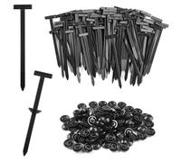 100 Pieces Nylon Universal Cable Tie Buckle, 9.5 x 2cm Wire Nylon Zip Ties Holder, Heavy-Duty Multipurpose Self Locking Nylons Zip Ties Holder for Automotive, Household, Repair and Daily Use (Black)