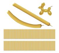 100 Pieces Of Golden Long Balloons, Versatile Twisting Balloons, Hand-Held Long Balloons, Magic Braided Long Balloons, Party Balloon Decorations, Suitable For Birthdays And Wedding Parties