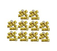 100 Pieces of Pigeon Leg Rings, Aluminum Identification Rings, Numbered Bird Bands for Animal Breeding, Research, And Farming, yellow