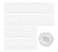 100 Pieces of White Hair Cap, Factory Dust-Proof Cap, Non-Woven Head Cover, Suitable for Kitchen, Factory, Laboratory.