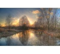 100 Pieces, Panorama, Premium Quality, for Adults and Children from 12 Years Puzzle, Ripples, Landscapes, 45.5x35.5CM