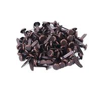 100 Pieces Paper Fasteners Brads, Mini Brads, Metal Paper Fasteners Assorted Colors Round Paper Fasteners for Scrapbooking Crafts(copper)