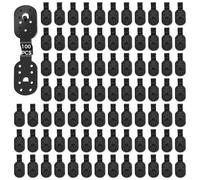 100 Pieces Plastic Shade Cloth Clips, Heavy Duty for Sun Shade Net, Reusable, Multi-Hole Design, Windproof Gardener Clips for Awnings and Bird Nets