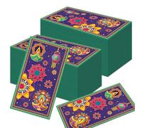 100 Pieces Rectangular Napkins, Table Paper Napkins Decoration Party Supplies, Suitable for Home, Kitchen, Bathroom, Tea Party, Wedding, Birthday Party and Other Festivals-Diwali
