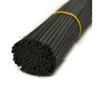 100 Pieces Reed Diffuser Sticks for Fiber Reed Diffuser Replacement Sticks (25.4 x 3 mm, Black)