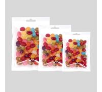 100 Pieces Resealable Mylar Ziplock Food Storage Bags with Clear Window Coffee Beans Packaging Pouch for Self Sealing Supplies, Smell Proof Packaging Bags, Pouch Ziplock Bags (18cm x 26cm)
