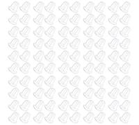 100 Pieces Rubber Earring Backs Kit, 4 * 4 mm Clear Silicone Earrings Backs, Studs Safety Backs, for Women's DIY Earrings Studs Supplies Findings(50 Pairs)