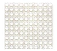 100 Pieces Rubber Feet Pads Adhesive Buffer Pads Door Bumpers Self Stick Noise Dampening Pads Small Clear Soft Close Cabinet & Furniture Bumpers 9 mm Diameter x 3 mm (Clear)