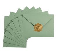100 Pieces Sage-Green A7 Envelopes Greeting Card Envelopes 5.24 x 7.24 Inches for 5 x 7 Wedding Invitation Cards, Greeting Cards, Birthday Baby Shower Invitations
