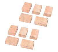 100 Pieces Saxophone Neck Cork Sheet 2 mm Soprano Tenor Saxophone Clarinets Joint Natural Neck Cork Leaf Natural Kit