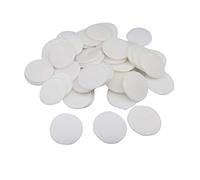 100 Pieces/Set Plastic 19 mm Chips Multi Color Markers Fun Family Club Children Game Supplies Counting Math Toys, solid white