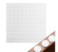 100 Pieces Soft Close Dampers,Bumpers 9 mm Diameter x 3 mm Cupboard Door Stoppers Sticky Rubber Feet Bumper Pads Noise Reducer for Wall and Wooden Floor (Clear)