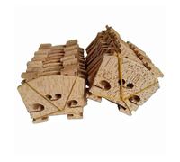 100 Pieces Solid Flamed Maple 4/4 Violin Bridge Parts