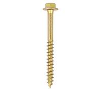 100 Pieces-TIMCO Solo Advanced Hex Head Gold Coach Woodscrews - 6.0 x 40