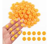 100 Pieces Tiny Orange for Dollhouse Miniatures Resin Food for Crafts Mini Orange Decor for Dollhouse Mini Kitchen Fairy Garden Micro Landscaping Decoration