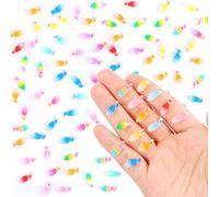 100 Pieces Tiny Peacock Decor for Dollhouse Miniatures Resin Animals for Crafts Tiny Things for Fairy Garden Micro Landscaping Decoration