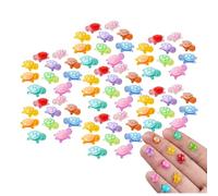 100 Pieces Tiny Turtle,Mini Resin Animals,Luminous Mini Resin Turtle,0.6x0.8cm Glow in the Dark Tiny Re/sin Animals Figurines,Garden Ornaments,Miniature Figures for Garden Fish Tank,Desk Decor