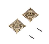 100 Pieces Upholstery Nails, Antique Brass Upholstery Tacks, Vintage Square Furniture Decorative Upholstery Studs Nails Pins Tacks, Bronze Thumb Tack Push Pins for Sofa Chair Bed(21 * 21mm)