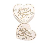 100 Pieces Valentines Day Hanging Pendant Heart/Round Shaped Paper Labels for Gift Packaging Love Message Cards Valentine's Day Card Set