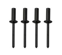 100 Pieces Waterproof Blind Rivets, 4.8mm 5mm Dome Head Aluminum Sealing Blind Rivets, Flat Head Rivets for Drainage Ditches, Thin Metal Roofs, Shower Rooms, Greenhouse Maintenance(5.0X18mm)