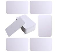 100 Pieces White Cards White Blank Cards, Message Cardboard Word Card Christmas Day Valentine's Day DIY Gift Card with Kraft Paper Box,Blank Playing Cards