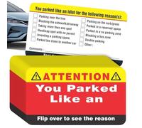 100 Pieces You Parked Like an Business Cards, Bad Parking Cards, 3.5x2.01 Inche Violation Note Cards, Funny Gag Stocking Stuffers for Car Owner Prank